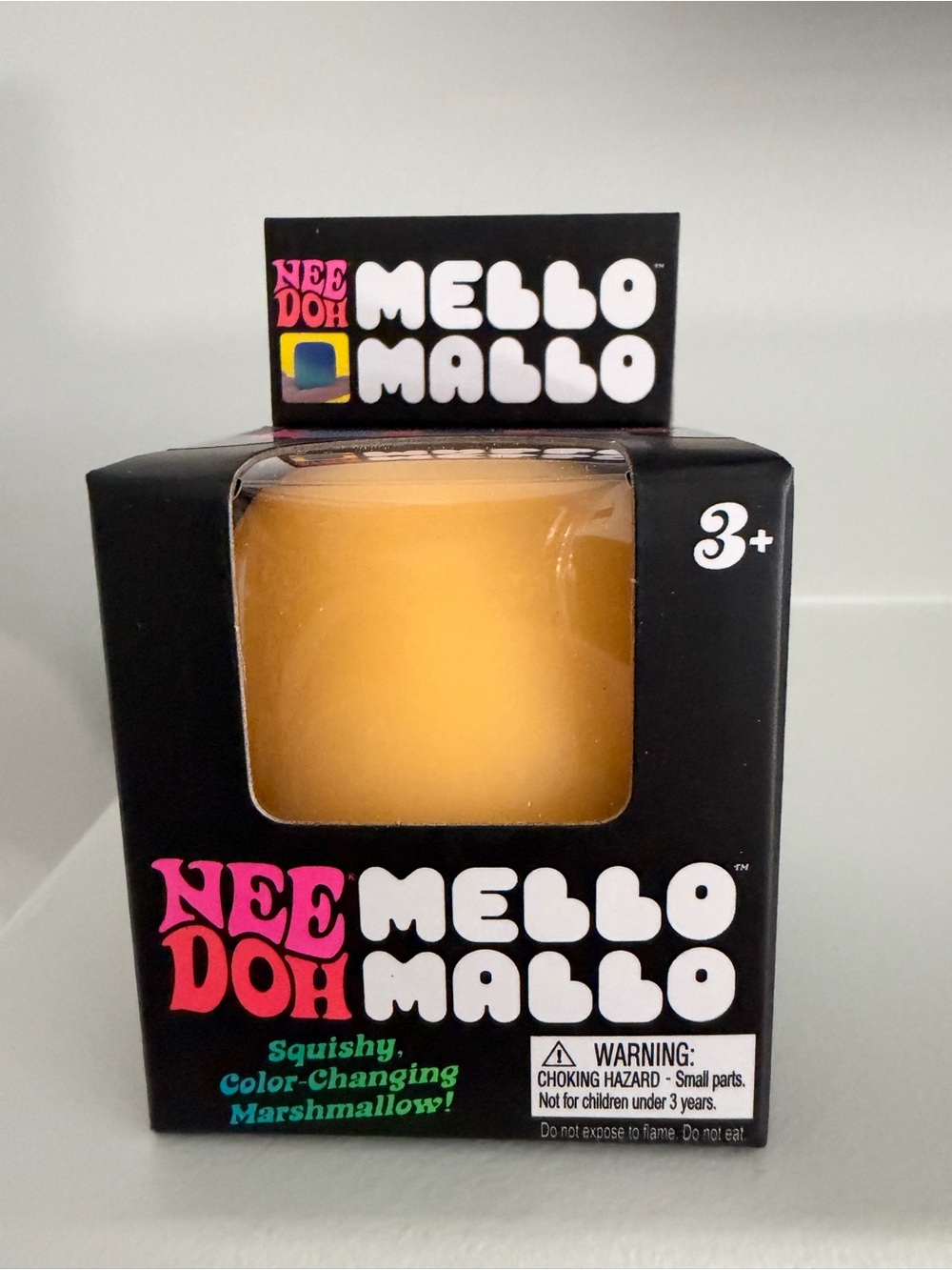 Authentic Nee Doh Mello Mallo Color Changing Squishy Toy - Yellow